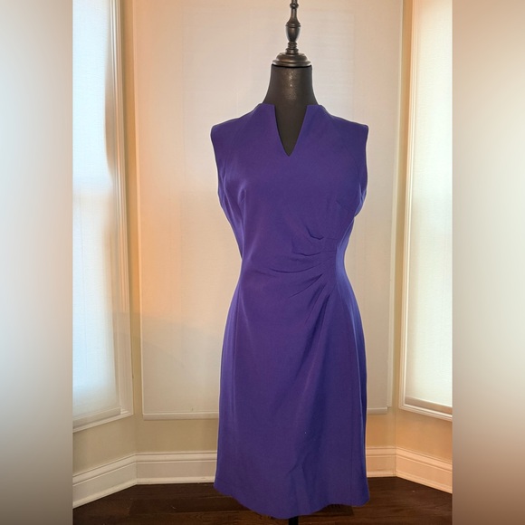✨ Tahari Purple/blue  Sheath Dress – Size 6 ✨ - Picture 1 of 3